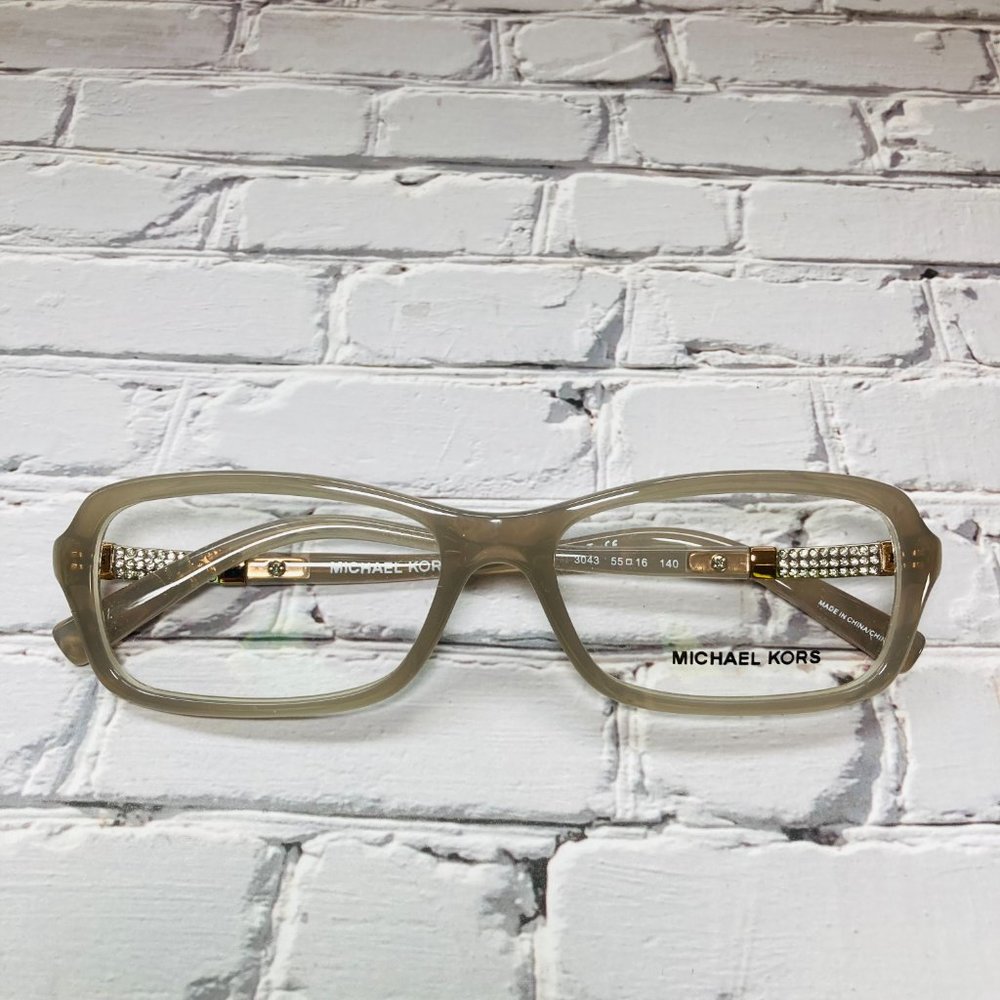 Michael Kors Women Rectangle Gray Eyeglasses Glasses Frames NWOT - Picture 4 of 12